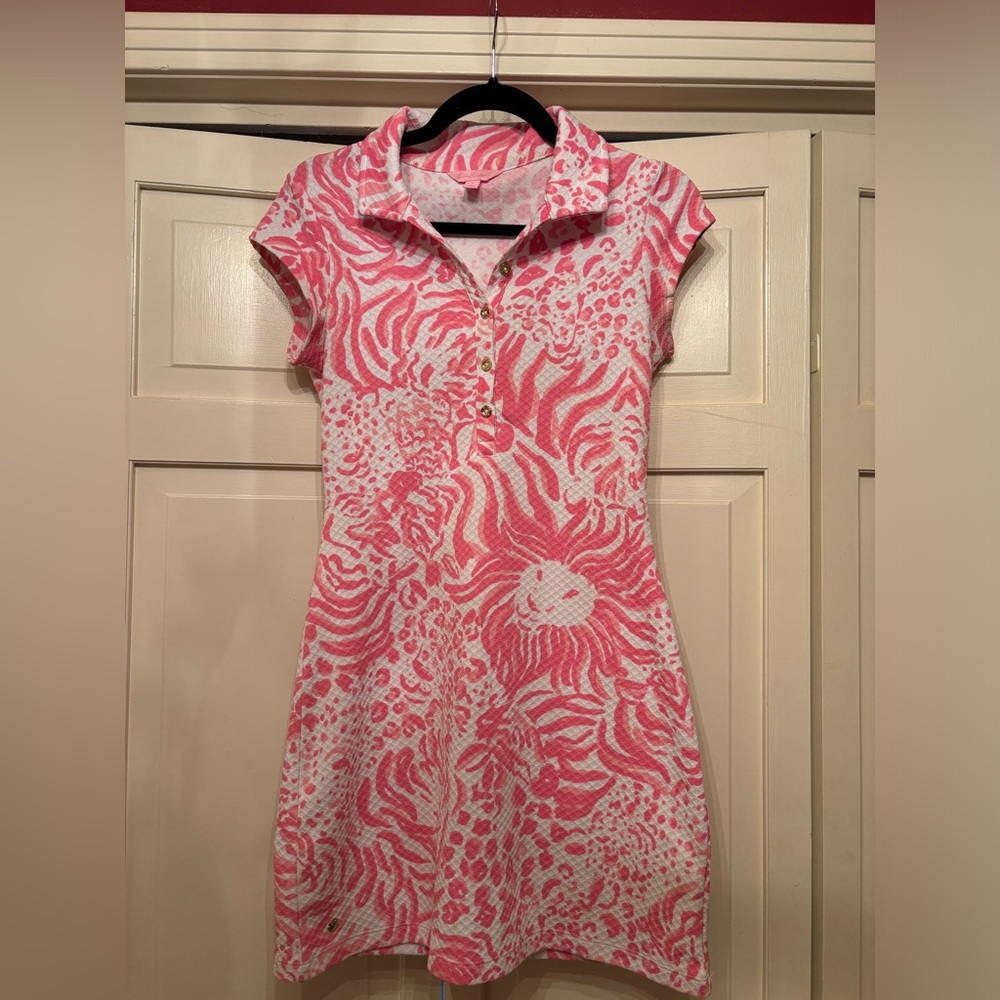 Lilly Pulitzer Pink Dress with Peak-A-Boo Back